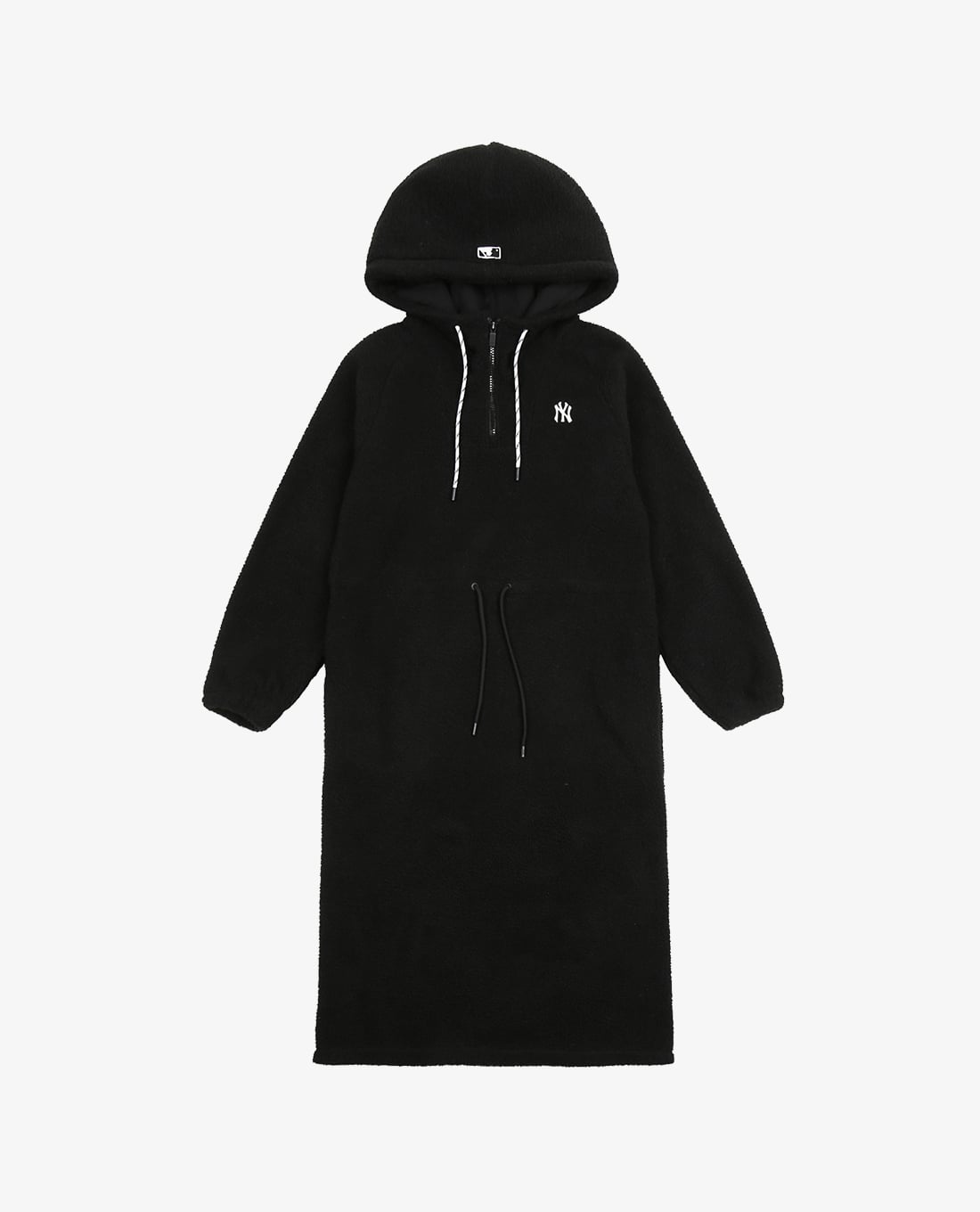 MLB - Đầm midi phối mũ phom suông tay dài Brushed Fleece Long Overfit