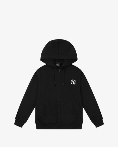  MLB - Áo hoodie tay dài phối zip Big Logo Training 