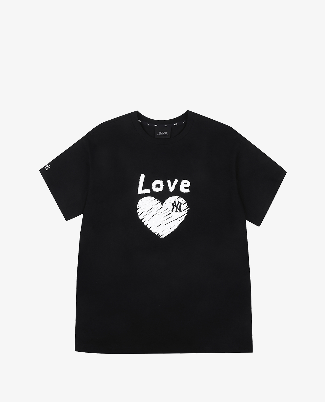MLB - Áo thun cổ tròn ngắn tay Heart Love Over Fit