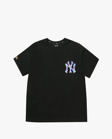  MLB - Áo thun cổ tròn ngắn tay PLAY Pixel Logo 