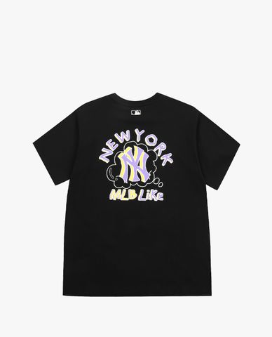  MLB - Áo thun cổ tròn ngắn tay LIKE Popcorn 