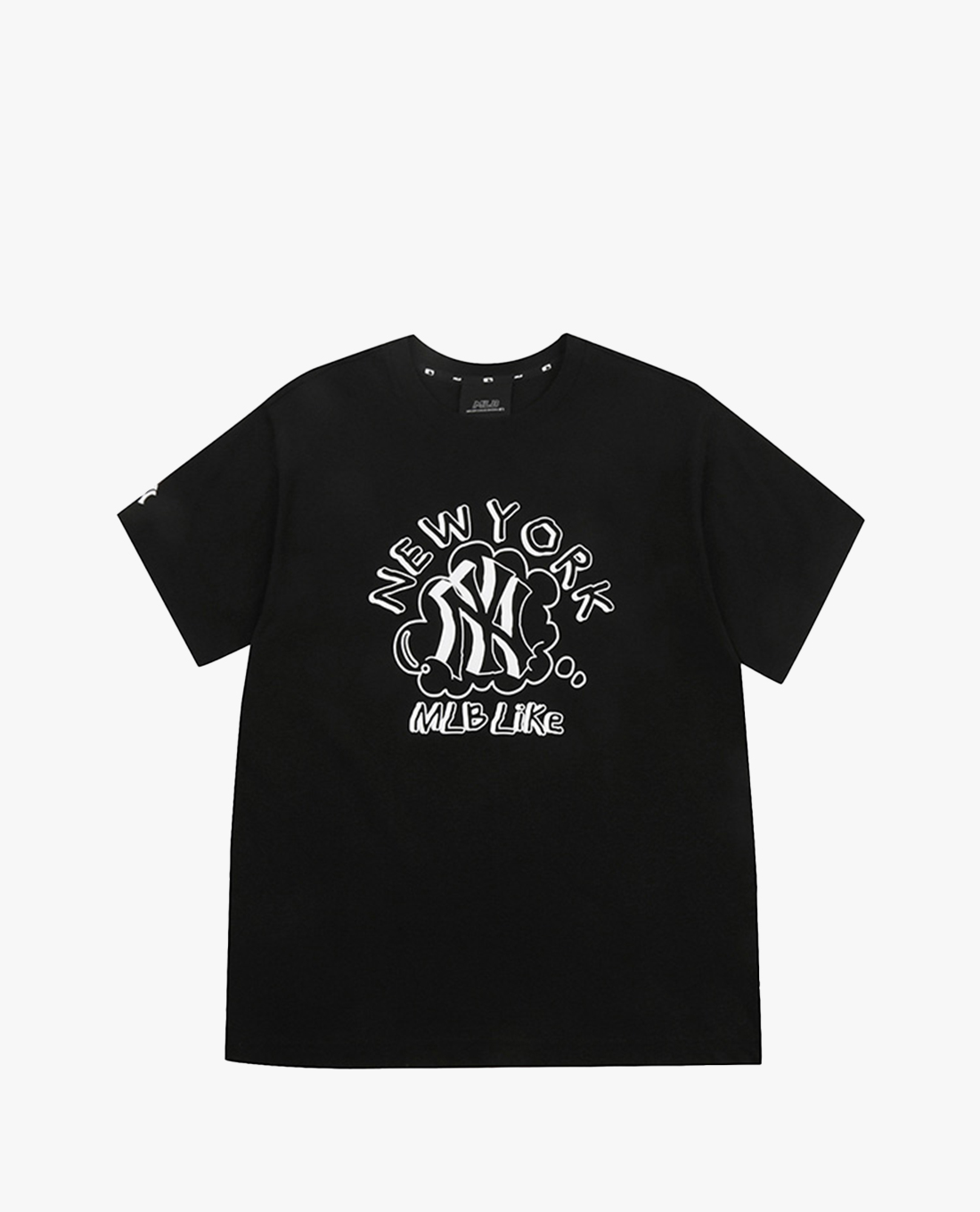 MLB - Áo thun cổ tròn ngắn tay LIKE Solid Color Popcorn