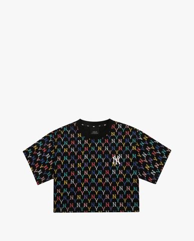  MLB - Áo croptop nữ tay ngắn Monogram Multi Crop 