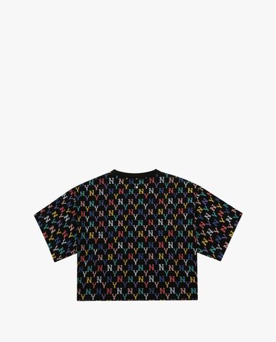  MLB - Áo croptop nữ tay ngắn Monogram Multi Crop 