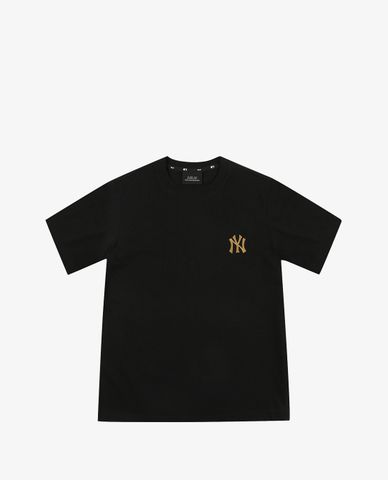  MLB - Áo thun cổ tròn ngắn tay phom suông Check 