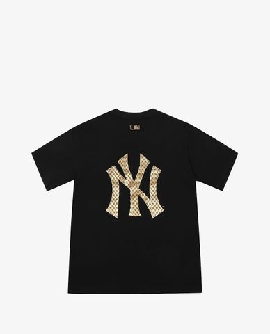  MLB - Áo thun cổ tròn ngắn tay Golden New Year Monogram 