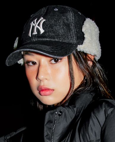  MLB - Nón phi công phối lông Denim Guidori 