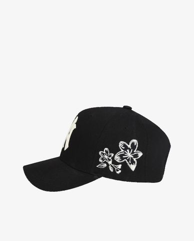  MLB - Nón bóng chày phối họa tiết hoa thời trang 