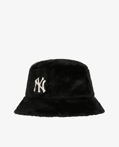  MLB - Nón bucket phối lông Fur New York Yankees 
