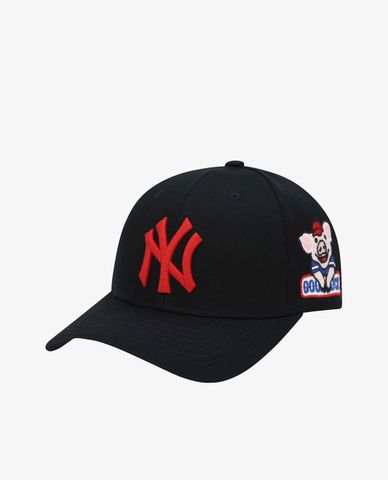  MLB - Nón bóng chày phối hình thêu thời trang 