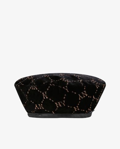  MLB - Nón beret phối họa tiết monogram 