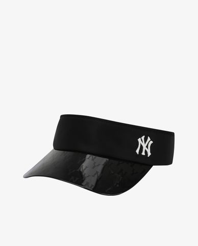  MLB - Nón visor nửa đầu PVC Monogram Sun 