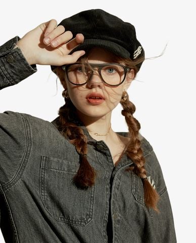  MLB - Nón beret nữ cổ điển Corduroy Newsboy 