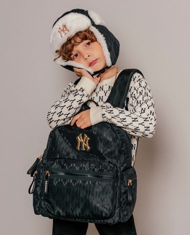  MLB - Balo trẻ em phom chữ nhật Monogram Jacquard 