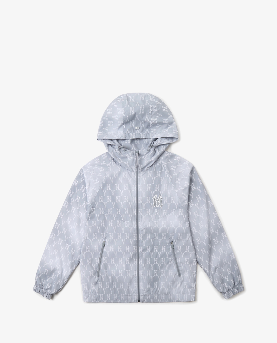 MLB - Áo khoác kiểu tay dài phối mũ trùm Monogram Crop Windbreak