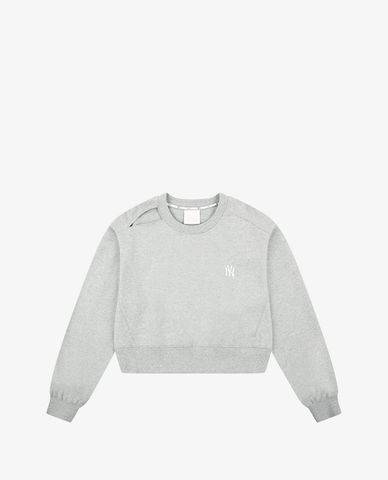  MLB - Áo sweatshirt phom ngắn New York Yankees 