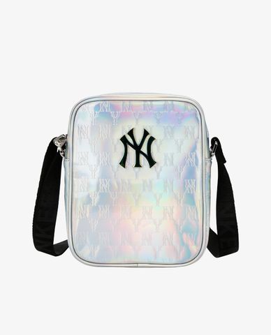  MLB - Túi đeo chéo hình hộp chữ nhật Holomonogram Mini New York Yankees 