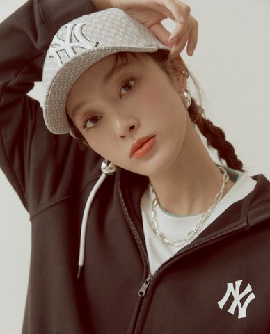  MLB - Nón bóng chày thời trang Monogram Structure 