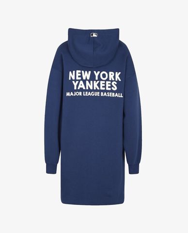  MLB - Đầm mini hoodie phối mũ trùm New York Yankees 
