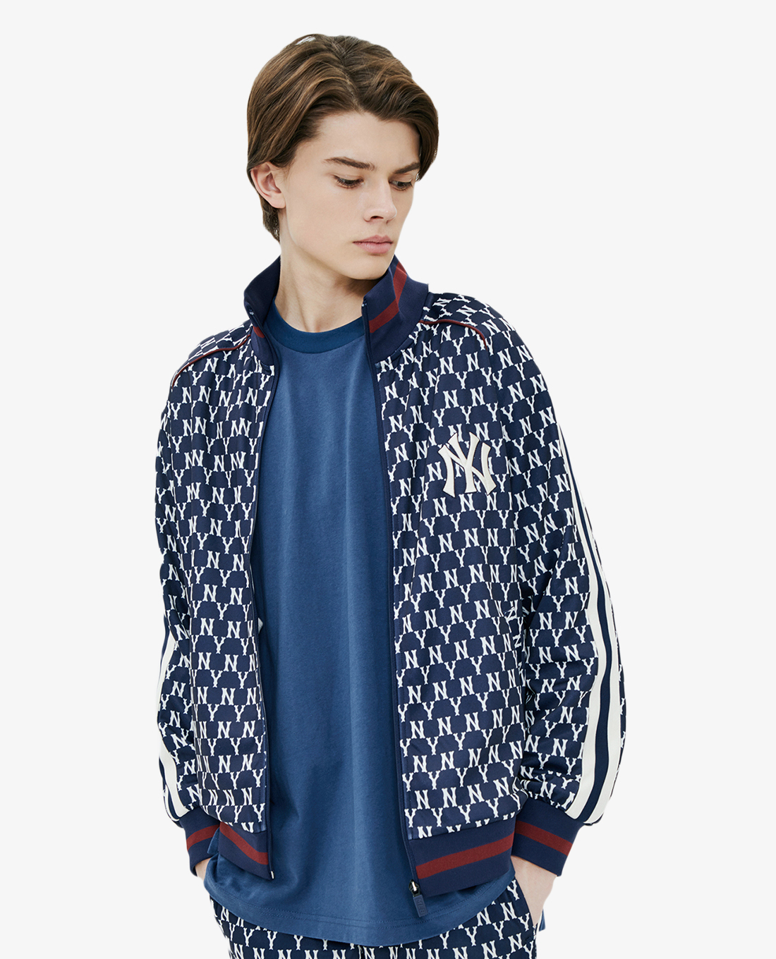 MLB - Áo khoác kiểu cổ cao Monogram