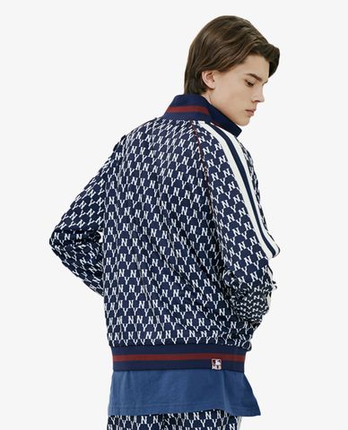  MLB - Áo khoác kiểu cổ cao Monogram 