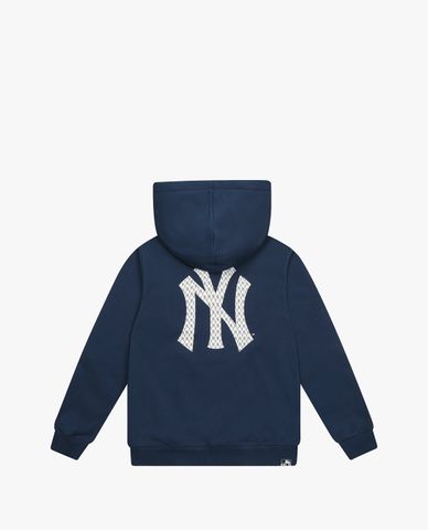  MLB - Áo khoác kiểu phối mũ trùm Monogram Block 