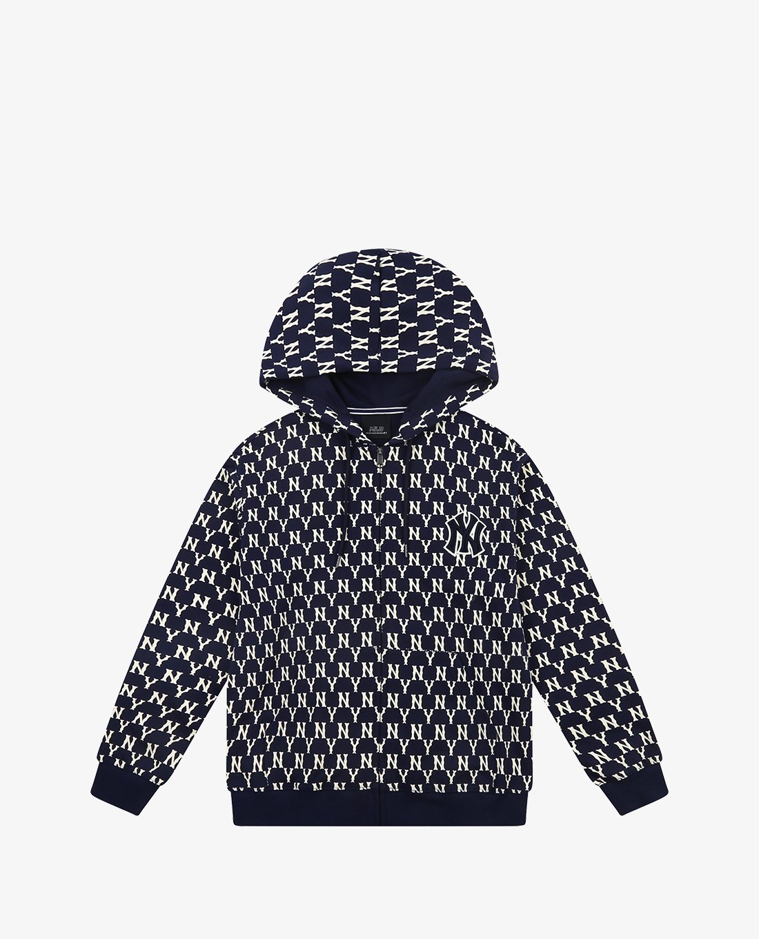 MLB - Áo hoodie tay dài phối zip Monogram