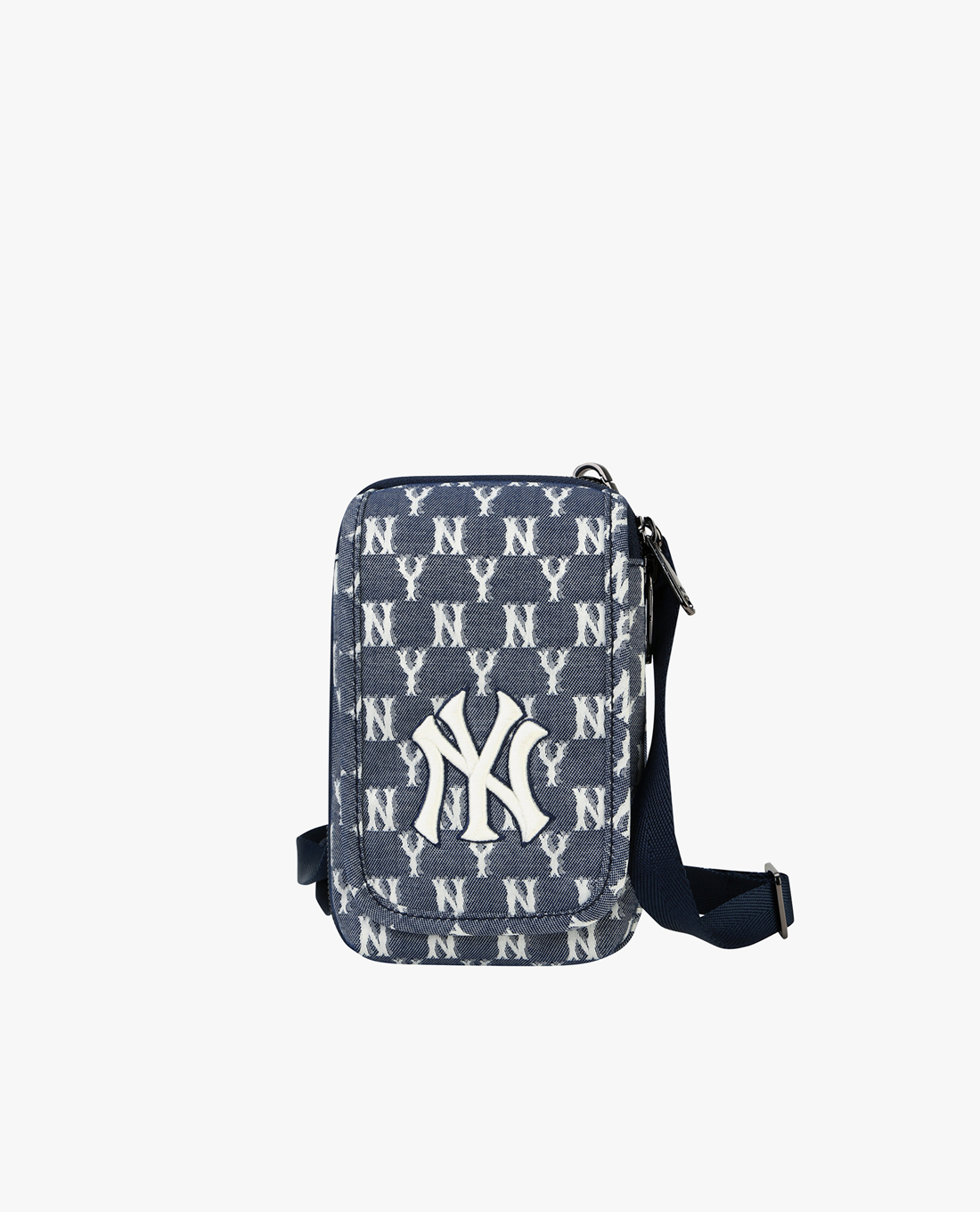 MLB - Túi đeo chéo chữ nhật Jacquard Monogram Neck Pouch