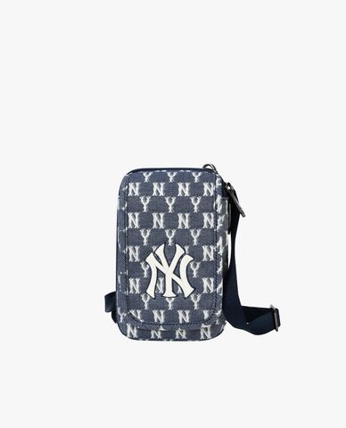  MLB - Túi đeo chéo chữ nhật Jacquard Monogram Neck Pouch 