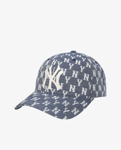  MLB - Nón bóng chày Monogram Jacquard Curve 