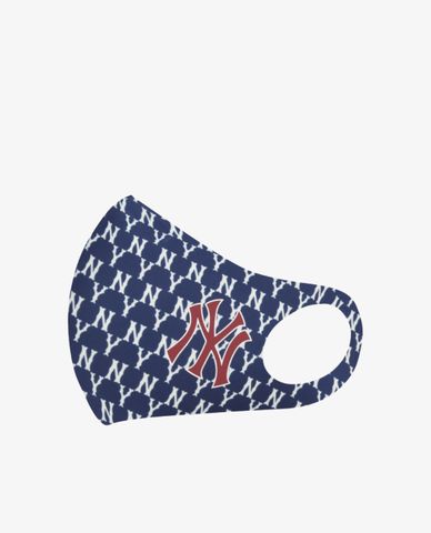  MLB - Khẩu trang vải phối họa tiết monogram cá tính 