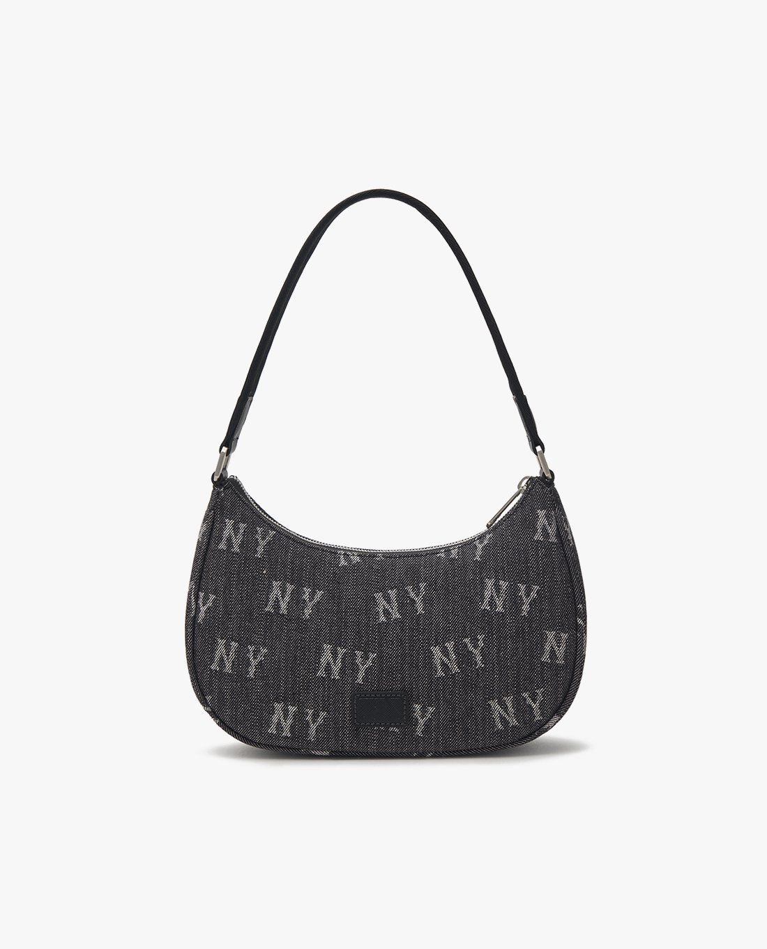 MLB - Túi đeo vai nữ chữ nhật Classic Monogram Denim Hobo