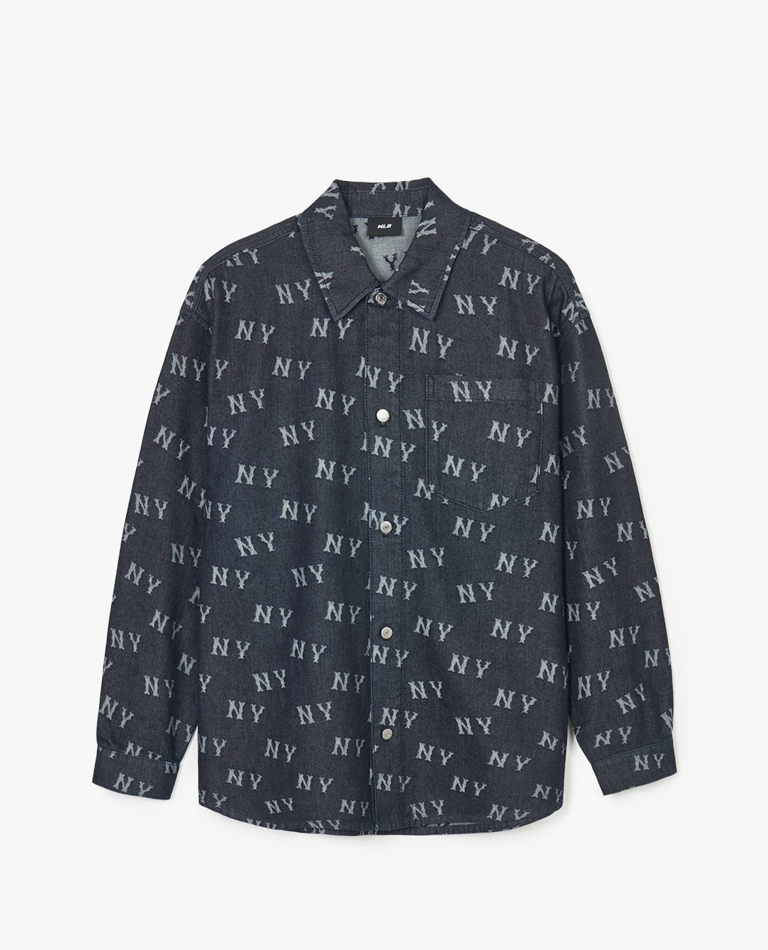 MLB - Áo sơ mi denim unisex Classic Monogram Jacquard