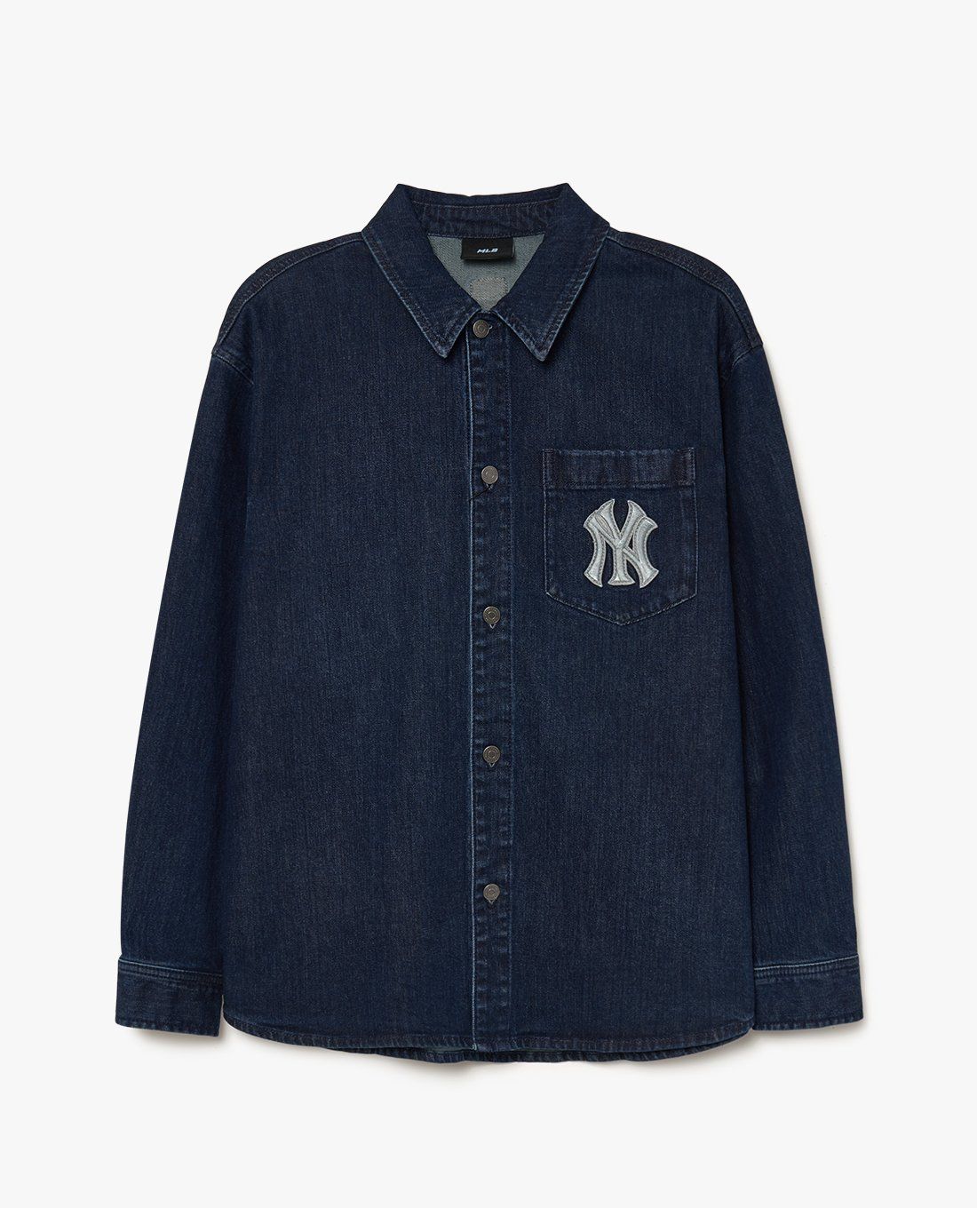 ☆韓国の人気☆【MLB】☆Cube Monogram Big Lux Denim Shir.t☆ ☆韓国の人気☆【MLB】☆Cube Monogram Big Lux Denim Shir.t