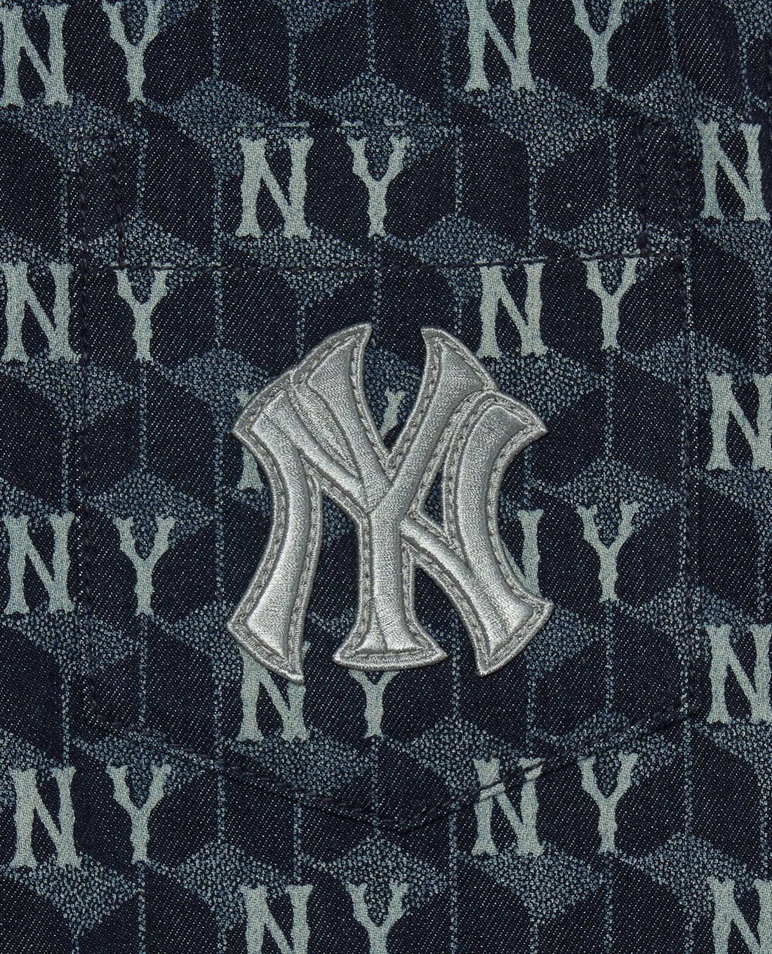 MLB■Mounter Denim Monogram Slide■送料込 MOUNDER DENIM MONOGRAM SLIDE NEW YORK YANKEES (3ALPSDM53