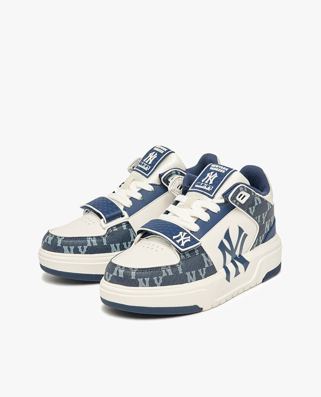 MLB - Giày sneakers unisex cổ thấp Chunky Liner Mid Denim