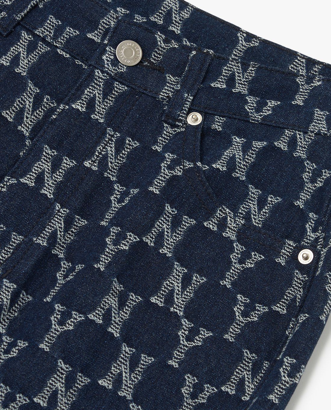 MLB - Quần jeans nữ Classic Monogram Stripe Jacquard MLB