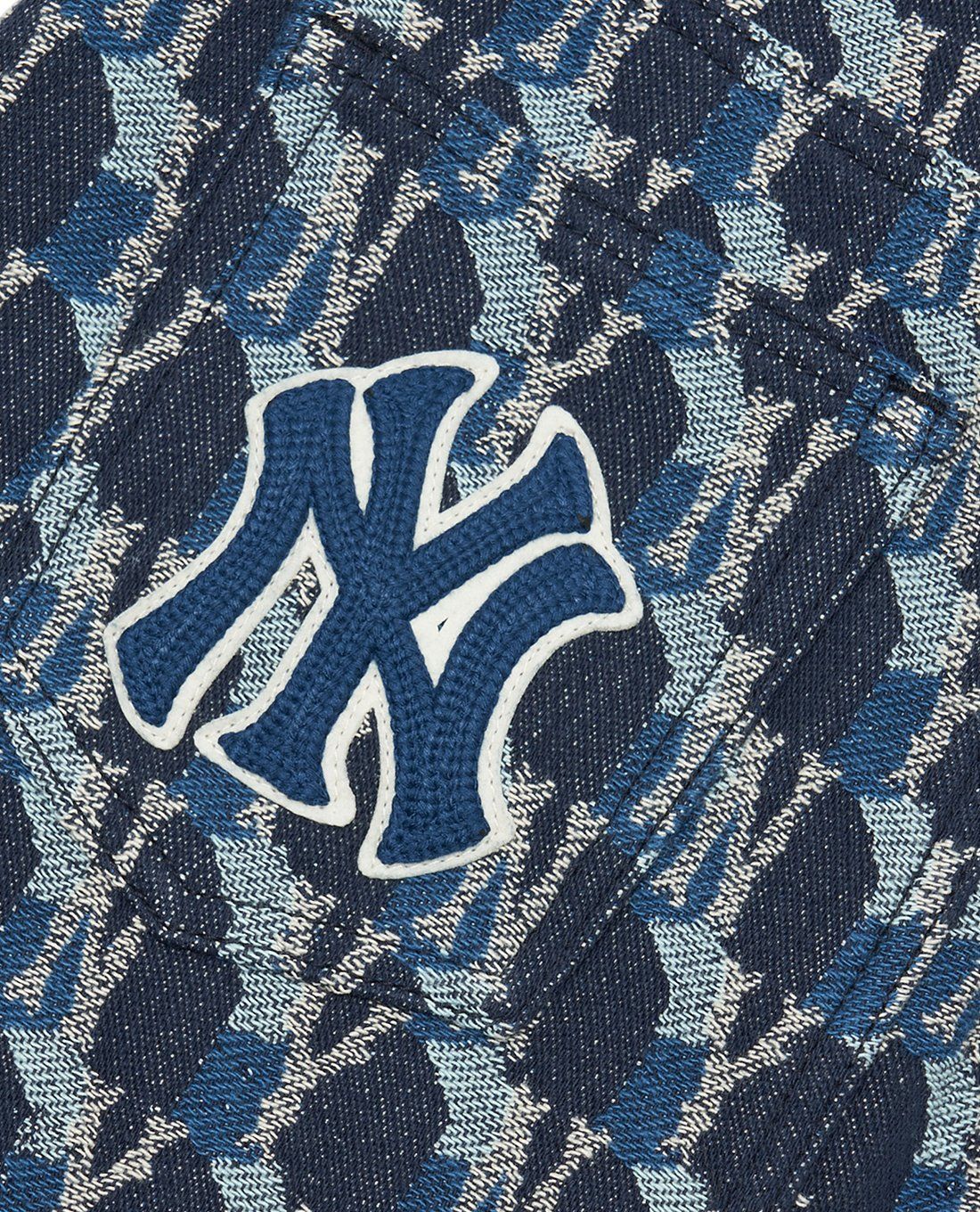 MLB - Chân váy denim chữ A Cube Monogram Jacquard