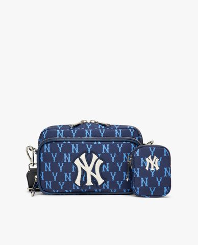  MLB - Túi đeo chéo unisex phom chữ nhật Monogram 