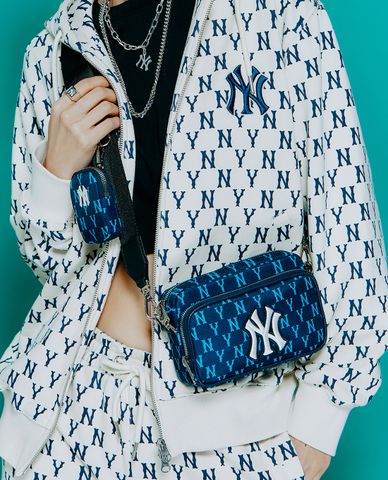  MLB - Túi đeo chéo unisex phom chữ nhật Monogram 