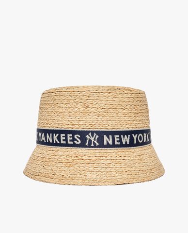  MLB - Nón cói bucket thời trang Raffia Wide 