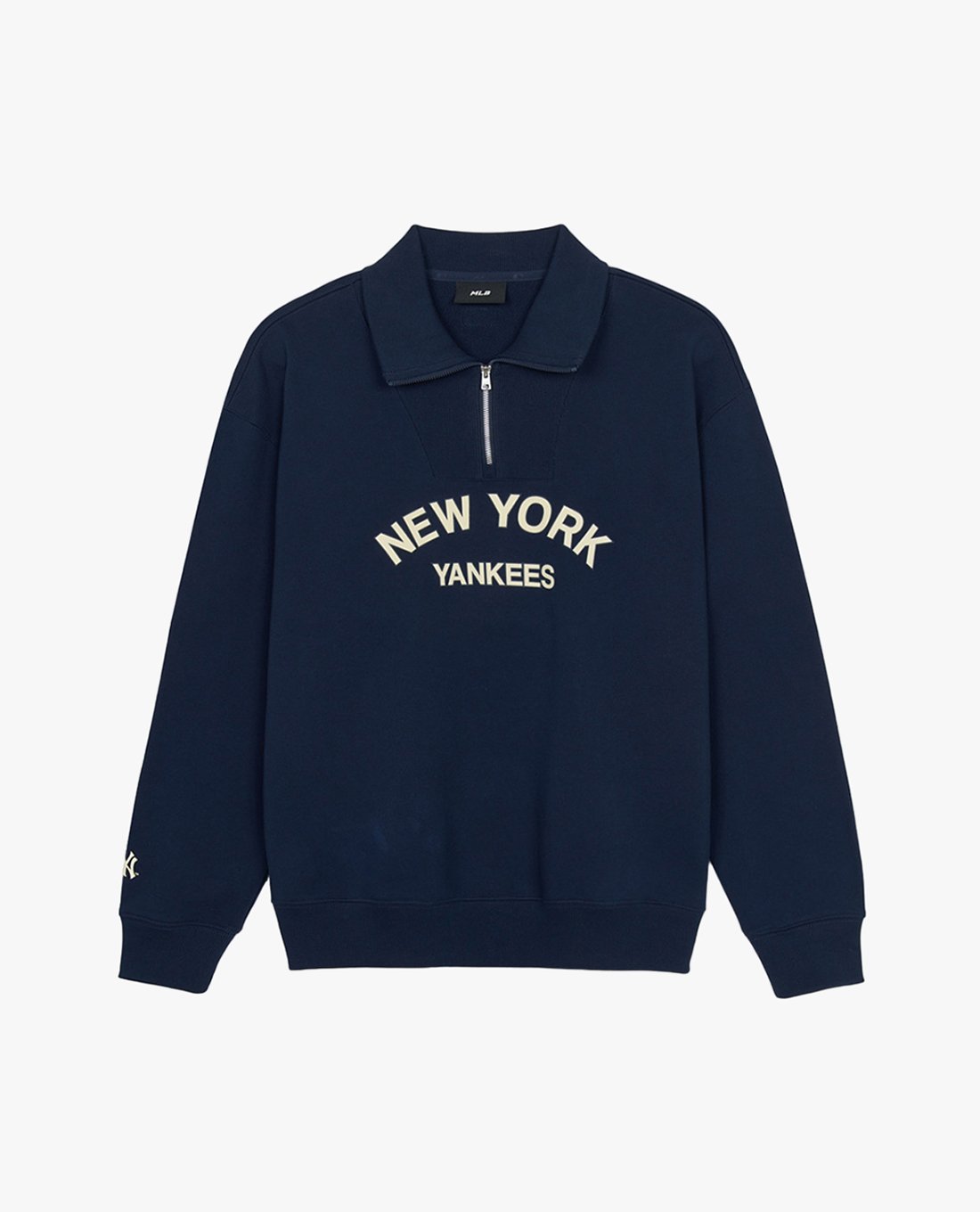 MLB■Lettering Sweatshirt★送料込 MLB - Áo sweatshirt unisex cổ bẻ tay dài Varsity Lettering