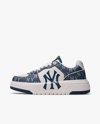  MLB - Giày sneakers unisex cổ thấp Chunky Liner Denim Classic Monogram 