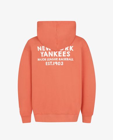  MLB - Áo hoodie tay dài phối mũ trùm phom suông thời trang 