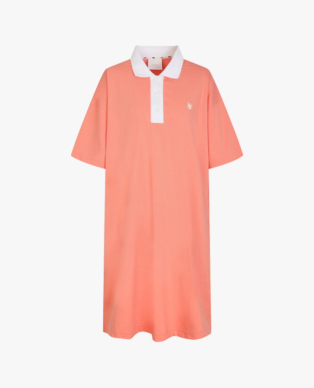 MLB - Đầm mini cổ bẻ ngắn tay Color Overfit