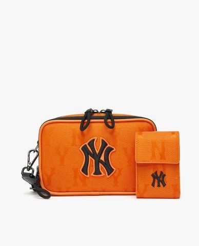  MLB - Túi đeo chéo chữ nhật Mini Nylon Monogram 