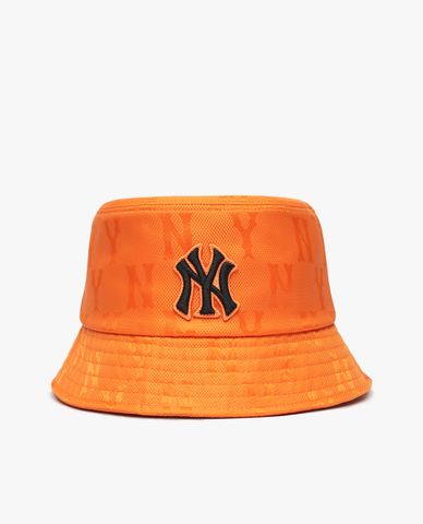  MLB - Nón bucket thời trang Monogram Nylon Jacquard 