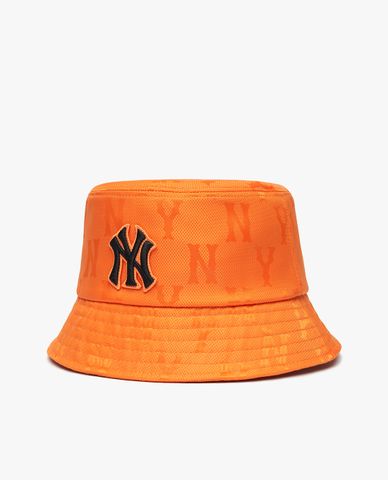  MLB - Nón bucket thời trang Monogram Nylon Jacquard 