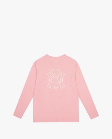  MLB - Áo thun tay dài New York Yankees Popping Big Logo 