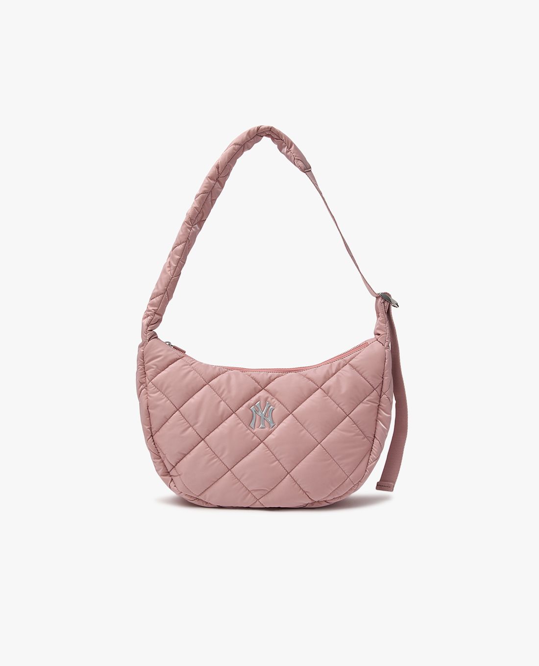 ★MLB Korea★ Curve padded hobo bag BOS DCream 3ABQL064N-43C MLB - Túi đeo vai nữ Curve Padded Hobo MLB Việt Nam